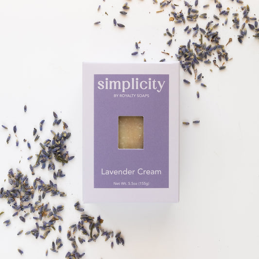 Lavender Cream Simplicity Soap Bar