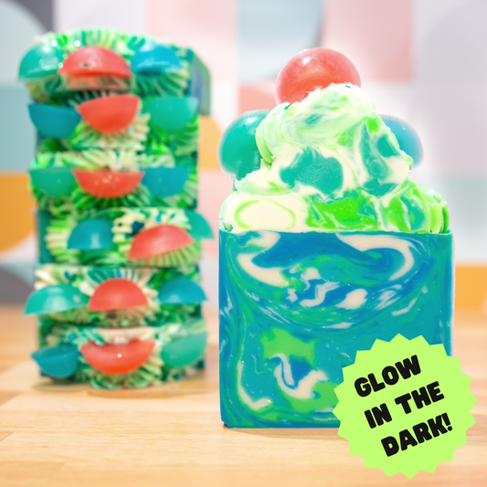 Mushrooms Frosted Soap (Glow-in-the-Dark!)