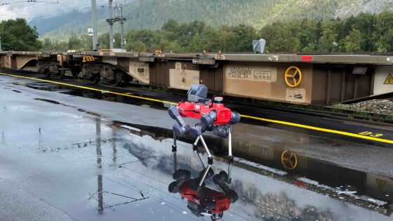 railCare initiated the use of robots for the inspection of freight wagons