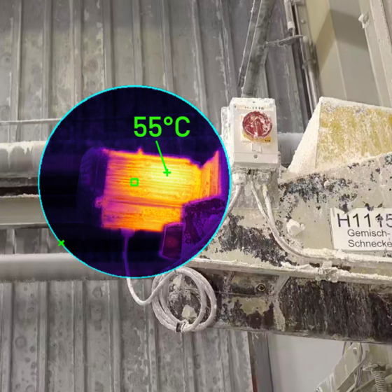 Thermal inspection by ANYmal with a thermal camera