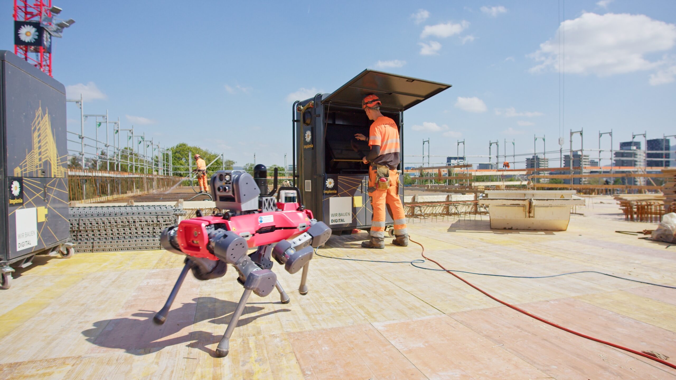 The Implenia Werdhölzli construction site where BIM and LC are fully implemented.