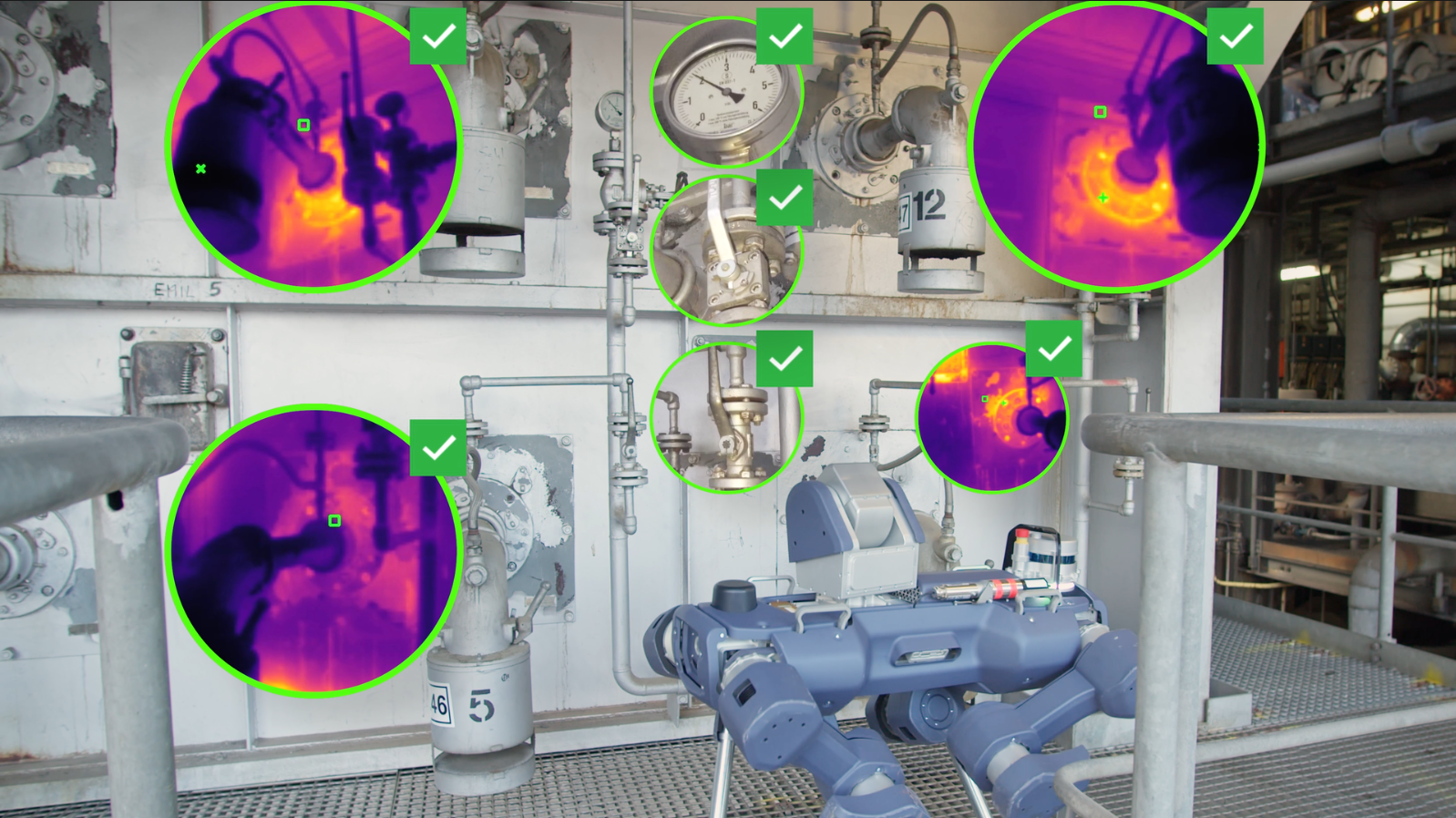 ANYmal X on a mission at BASF: Visual and Thermal Inspections